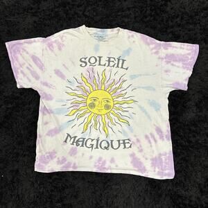 Tie dye soleil magique graphic tee